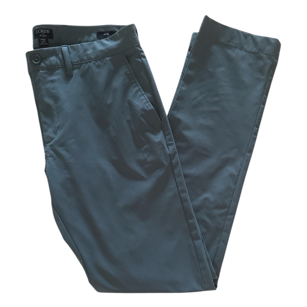 J Crew Flex Slim Fit Tech Pants Mens 29x32 Gray AA712 Performance Chino Like New